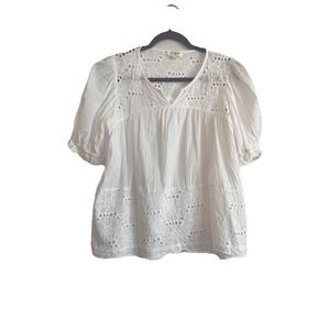 Eyelet Embroidered Top Boho‎  Umgee puff sleeve cottage core